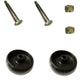 Two (2) New Deck Wheels Fits John Deere Z355R Z375R Z425 Z435 w/ Bolts & Nut