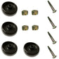 Four (4) Deck Wheels Fits John Deere EZ-Track Z225 Z235 Z245 w/ Bolts & Nuts