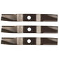 Set of (3) Fits Kubota Replacement XHT Lawn Mower Blades 70000-25004
