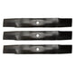 Set Of 3 Mower Blades Fits Kubota 60" Deck K5371-34330 K5371-34340 K5371-99020