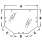 Rear Window Glass Fits John Deere Replaces L156325