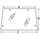 Cab Glass - Side Window RH or LH Fits John Deere 2955 2755 2355 3155 3255 2555 3