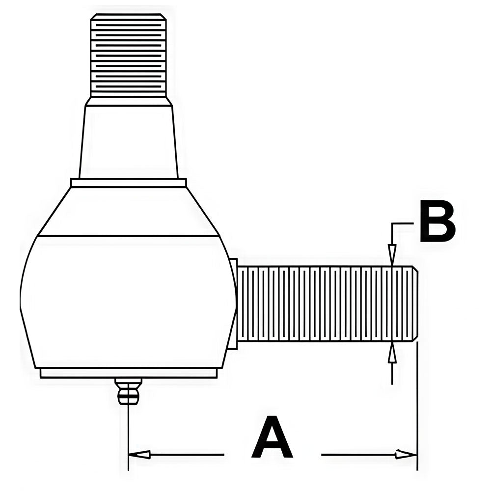 L59042 Power Steering Cylinder End Fits Case 2390 2090