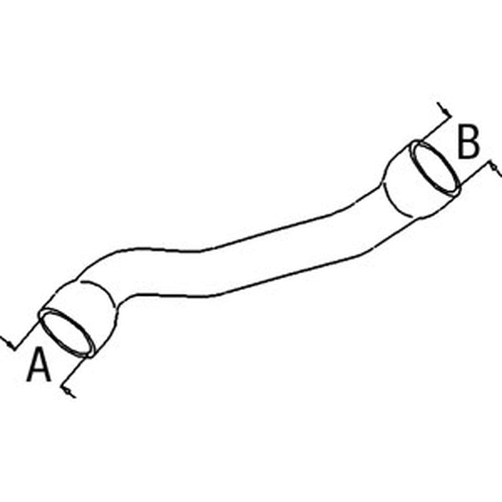 JDS5243-STR Lower Radiator Hose Fits John Deere 2355 2555 2755