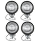 Qty 4: Headlamp with H3 Bulb Fits Universal Replaces L505-12V