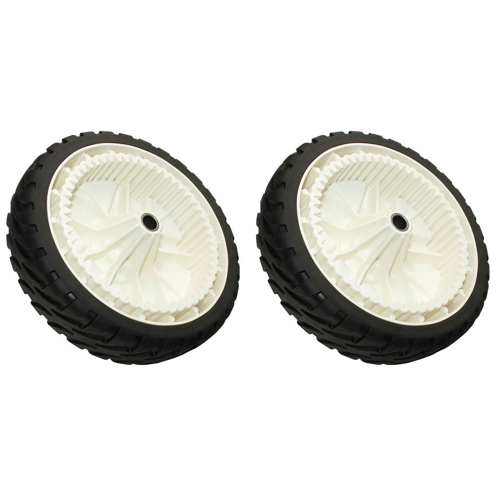 Two (2) 119-0311 Replacement FWD 8 Inch Drive Wheels Fits Toro 22" Recycler Mowe