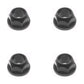 Qty 4: (Plastic) Hex Kingpin Flanged Bushing
 Fits MTD Replaces 741-0225
