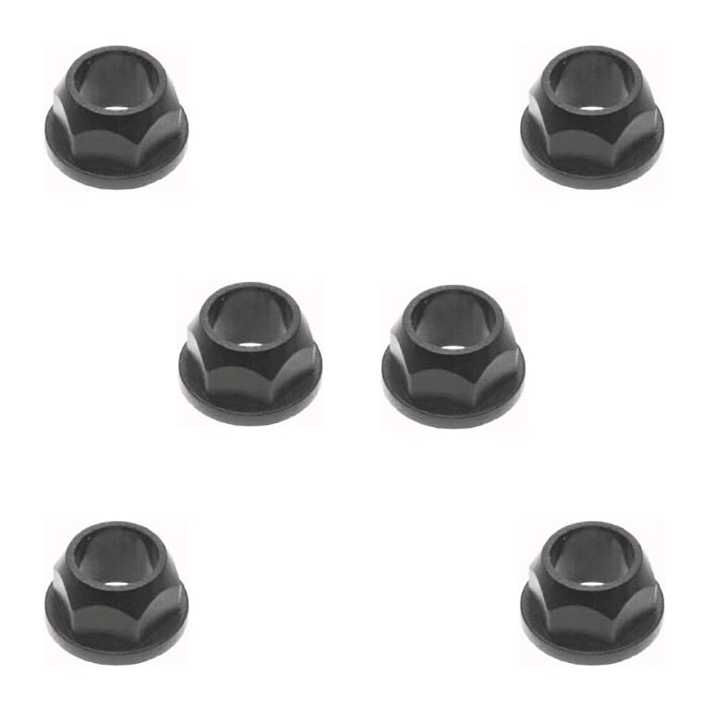 Qty 6: (Plastic) Hex Kingpin Flanged Bushing
 Fits Cub Cadet Replaces 741-0225
