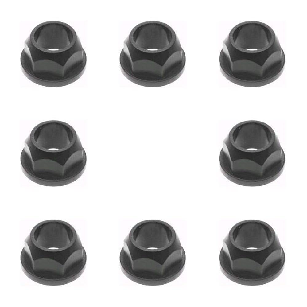 Qty 8: (Plastic) Hex Kingpin Flanged Bushing
 Fits Cub Cadet Replaces 741-0225