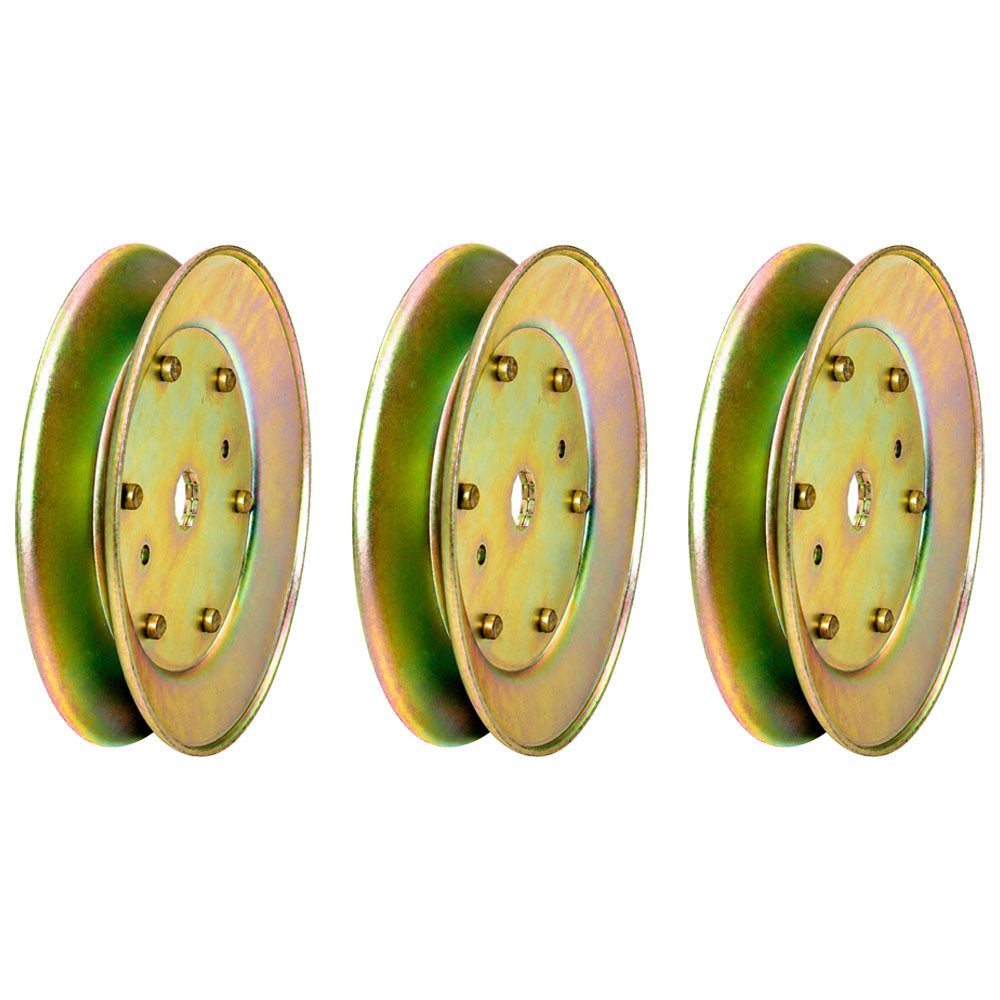Qty 3: Drive Pulleys Fits AYP Replaces 129861