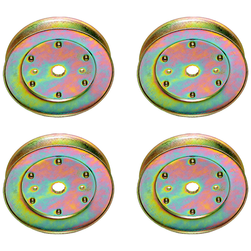 Qty 4: Spindle Pulleys Fits AYP Replaces 129861