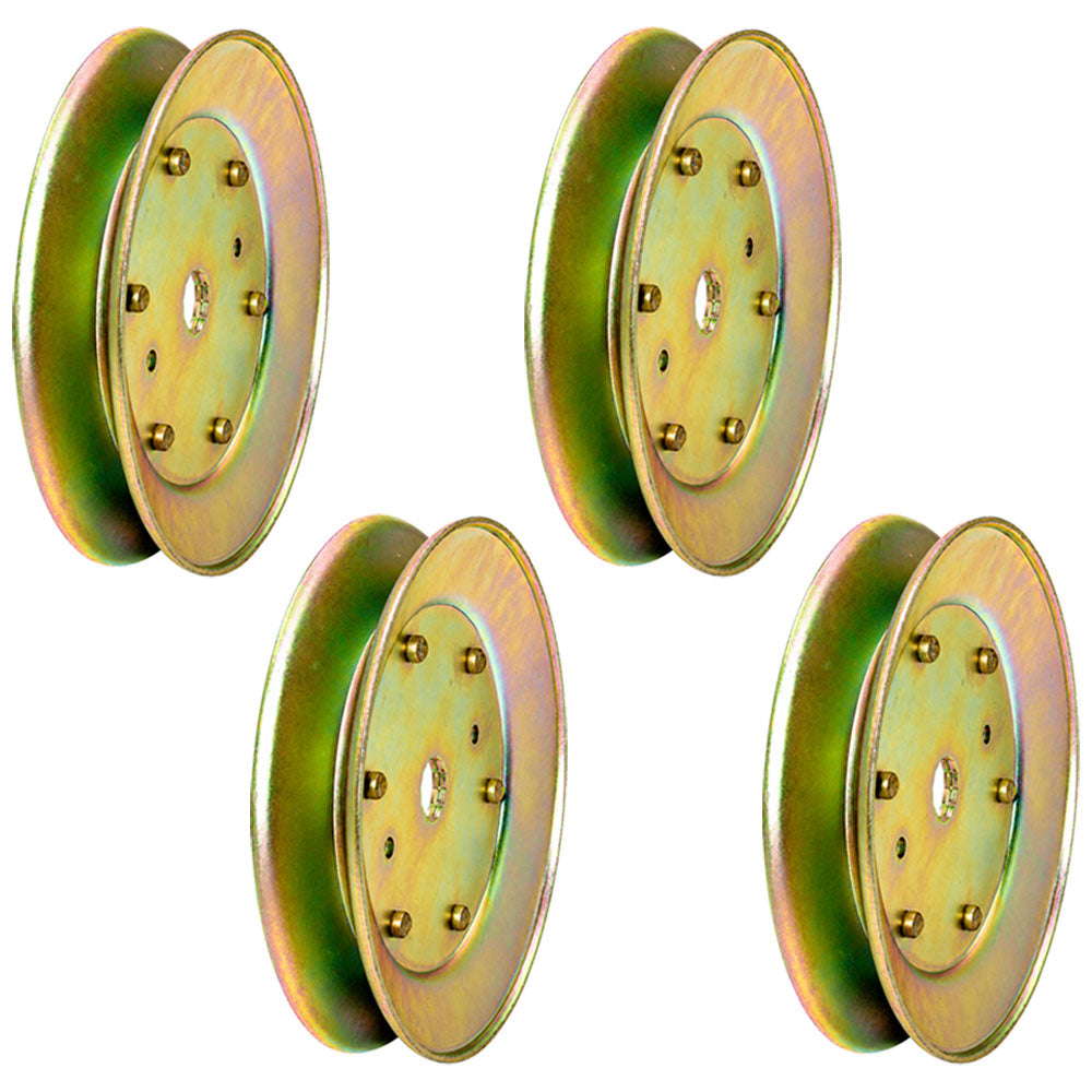 Qty 4: Spindle Pulleys Fits AYP Replaces 129861