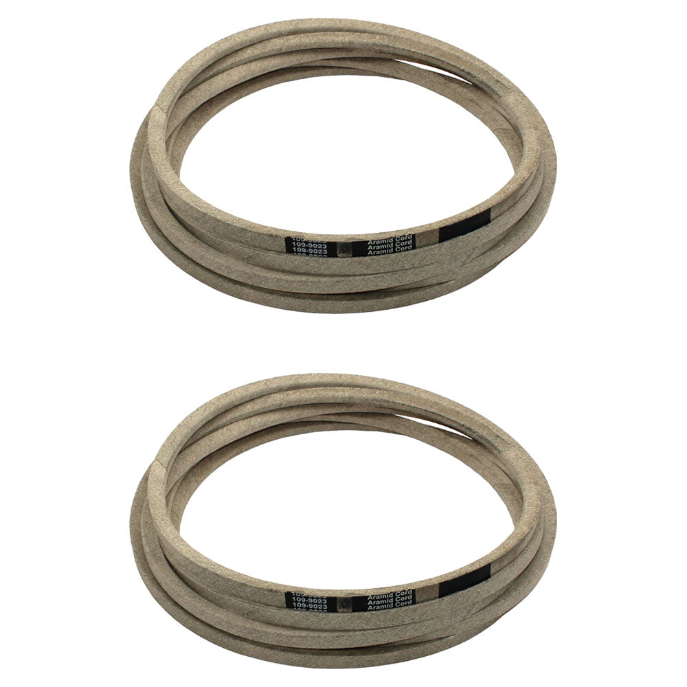 1355777SL Two Belts Fits Exmark 109-9023 Next Lazer Z w/ 72" Mower Deck 265-166