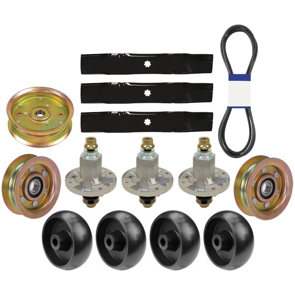 210-051 265-238 New Mower Deck Rebuild Kit w/ Wheels Fits John Deere X165 D150