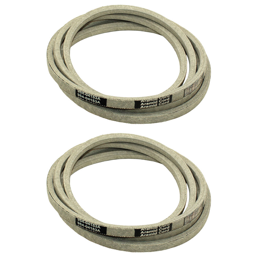 Qty: 2 - Belt Fits Cub Cadet Replaces 754-04153 Made with Aramid