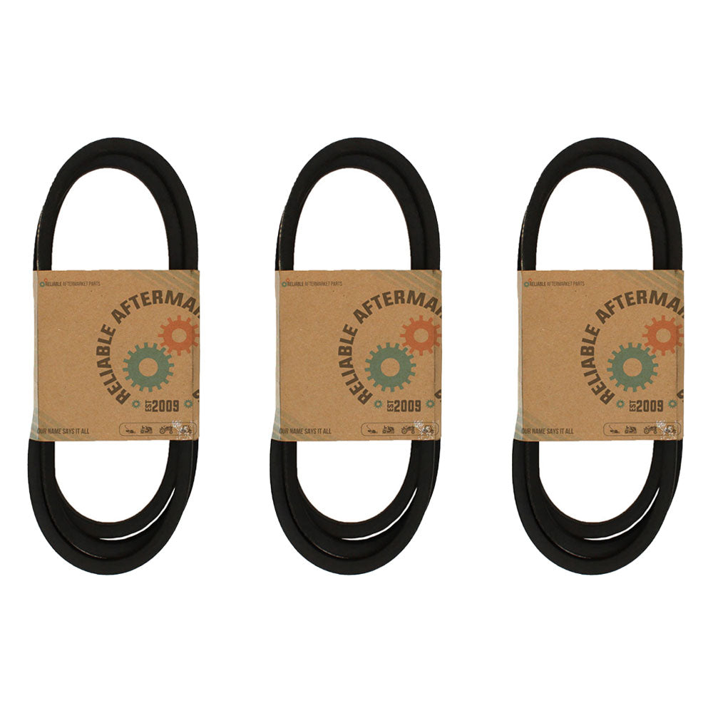 Set of 3 Riding Mower Deck Belts Fits Craftsman 42" Cut 174883 532174883