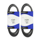 Qty 2: Belts 
 Fits Ferris Replaces 22252 Made with Aramid