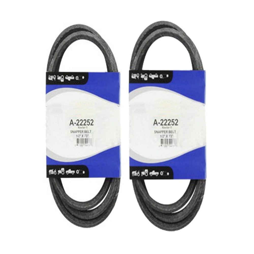 Qty 2: Belts 
 Fits Ferris Replaces 22252 Made with Aramid