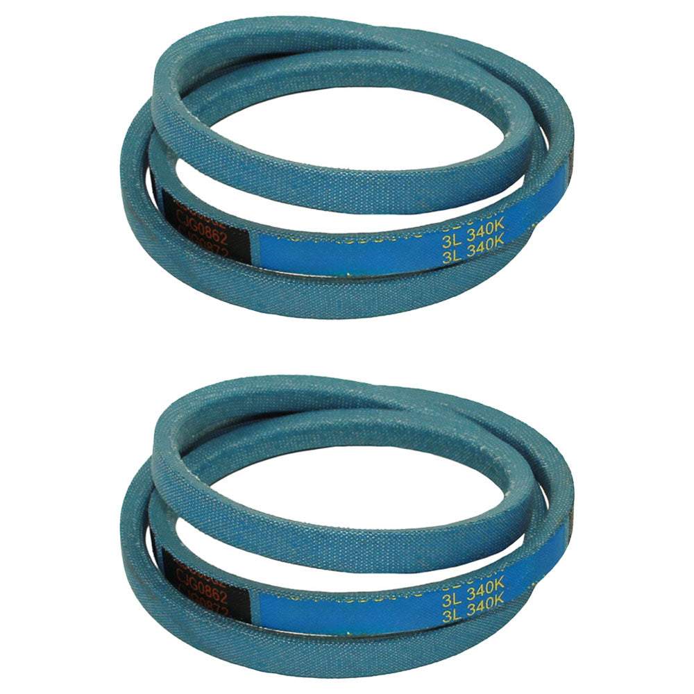 2 Hydro Pump Drive Belts Fits Grasshopper 381540 721D2 721G2 722D2 725G2 928D2