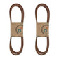 (2) Mower Belts Fits Husqvarna 532197242 Fits Craftsman 197242 5/8x138"
