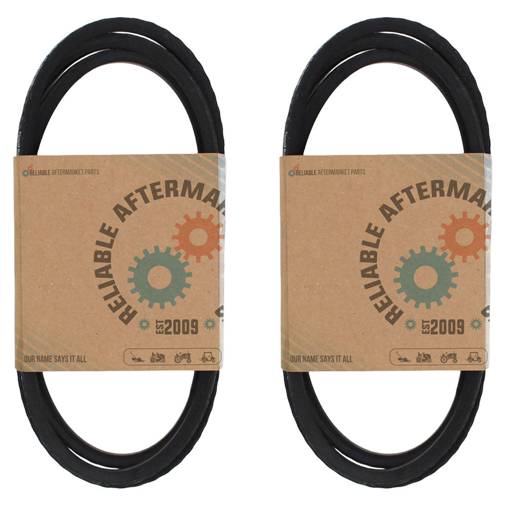 Two Deck Drive Belts For MURRAY 40" 42" Cut Lawn/Garden Tractor 1989+ Side Disch