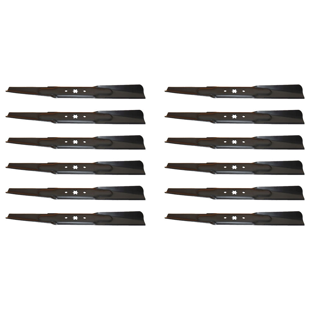 Qty 12: Standard Mower Blades Fits MTD Replaces 742-04244A
