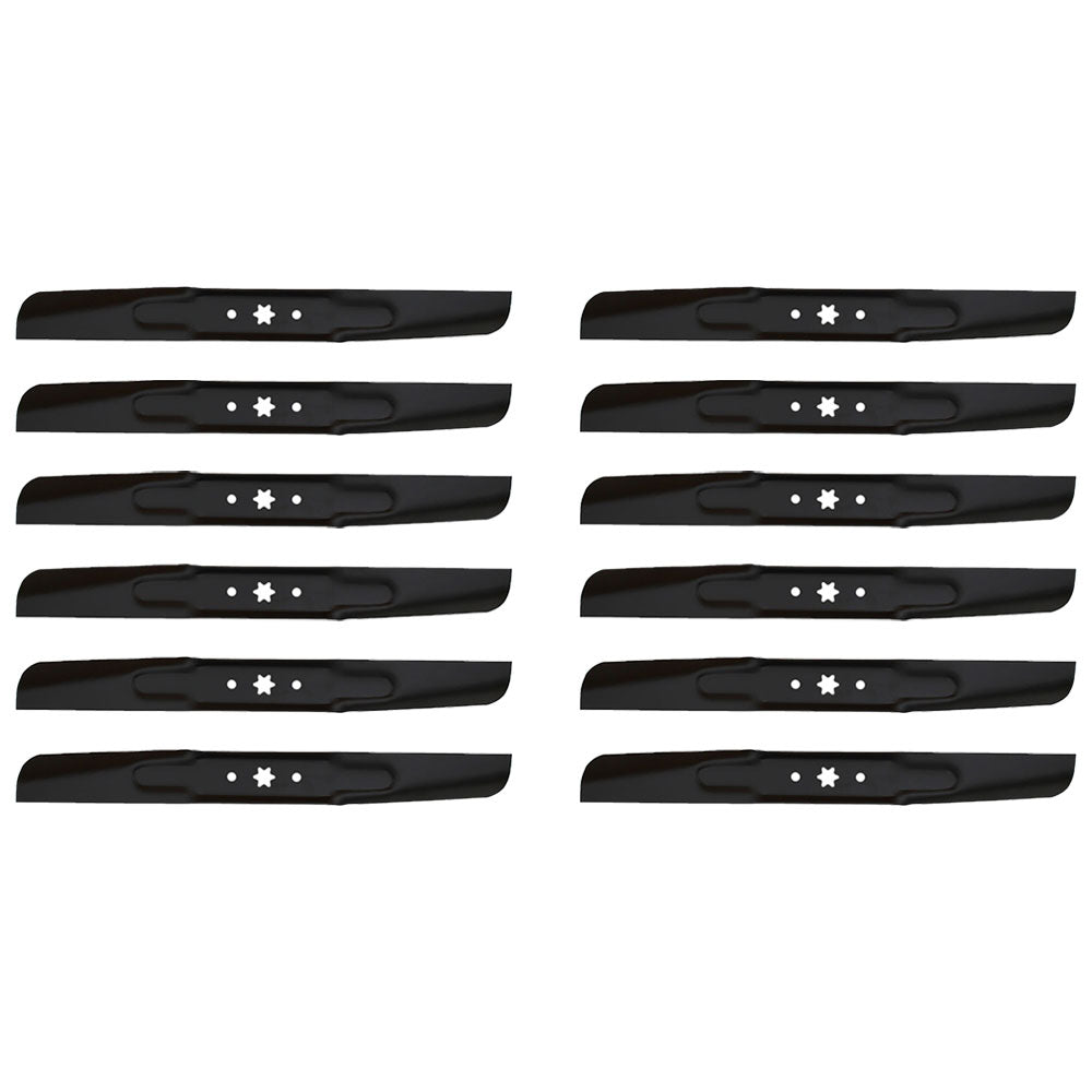 Qty 12: Standard Mower Blades Fits MTD Replaces 742-04244A