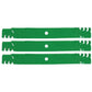 AM102402 AM38314 M141786 Three 72 Deck Mulching Blades Fits John Deere