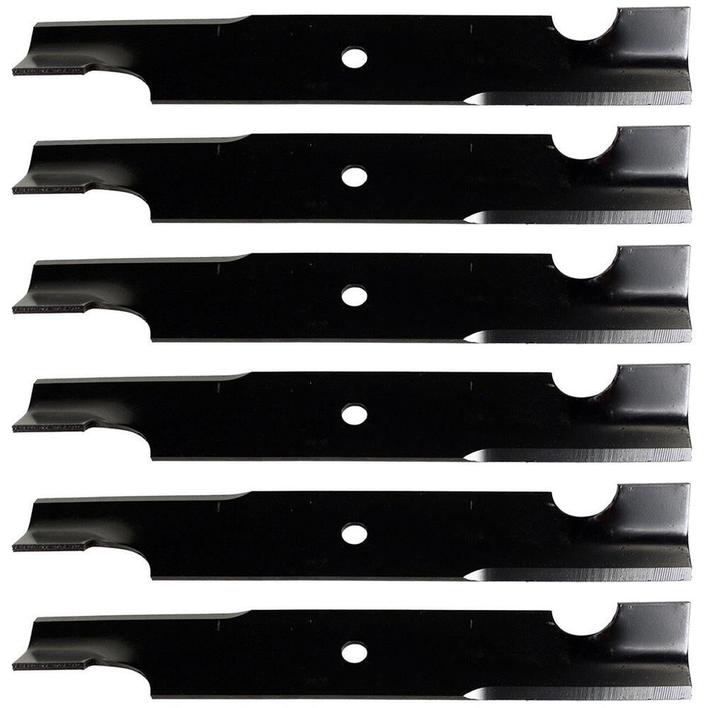 Pack - 6 Notched Blades Fits Scag 482877 Tiger Fits Cub and Freedom Z 48" Deck