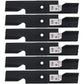 (6) Notched Blades Fits Wright Stander 32" Decks 501121871 71440002 71490001
