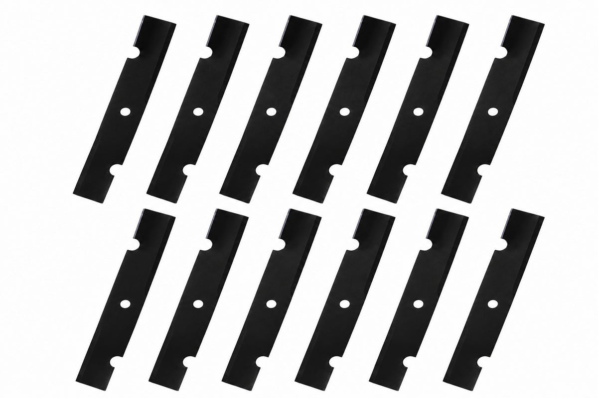Qty 12: Notched Mower Blade Fits Toro Replaces 107-3196-03