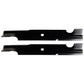 Qty 2: Notched Mower Blade
 Fits Toro Replaces 107-3196-03