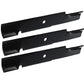 Qty 3: Notched Mower Blade Fits Scag Replaces 48110-NOTCHED