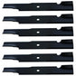 (6) Notched Blades Fits Wright Stander 32" Decks 501121871 71440002 71490001