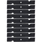 Qty 9: Notched Mower Blade
 Fits Toro Replaces 107-3196-03