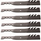 6-Pack Toothed Mulching Blades Replaces Dixie Chopper 30227-50(V) for 50" deck