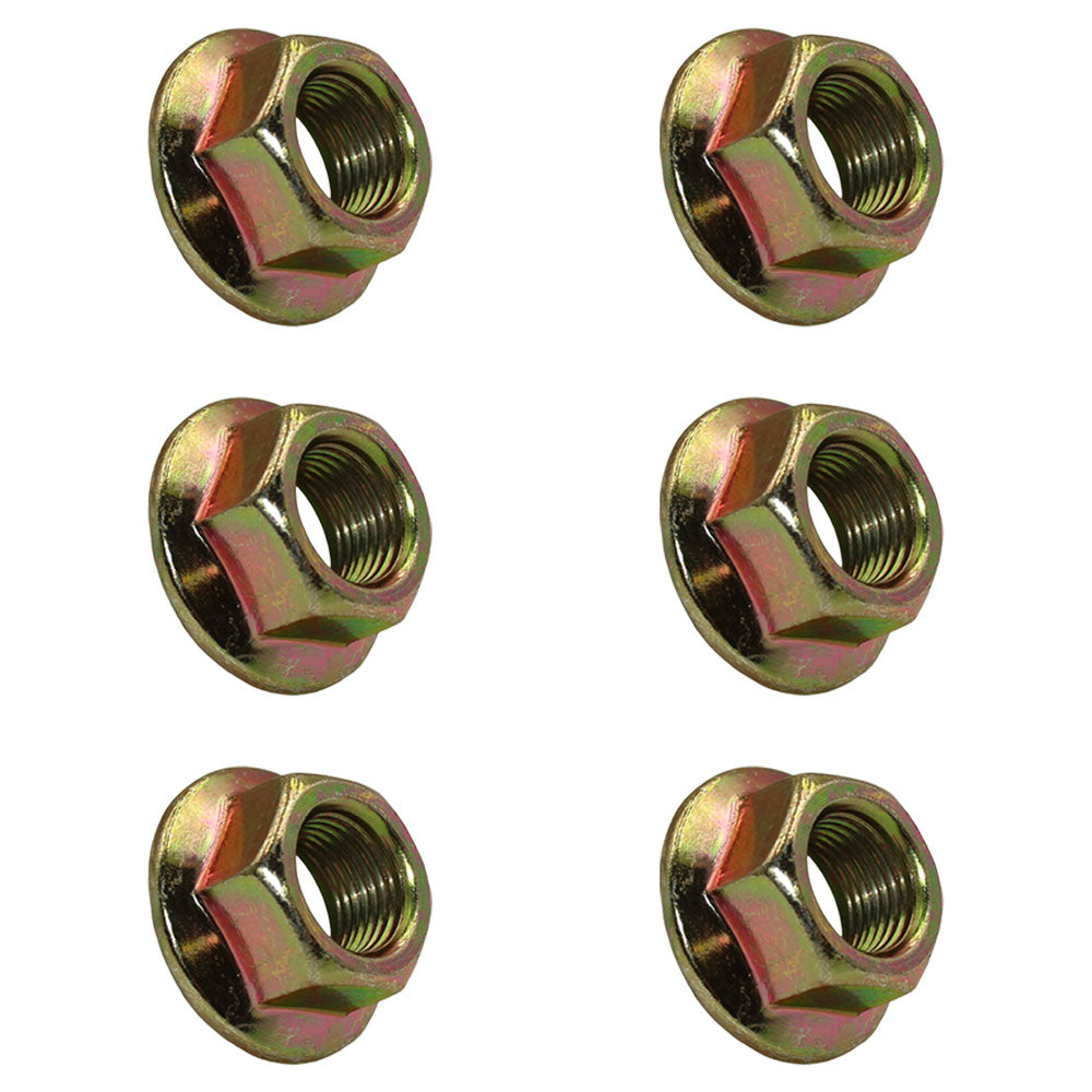 (6 Pack)- Blade Nuts 712-0417A 712-0417 912-0417 Fits MTD E20 Compact Tractors
