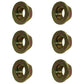(6 Pack)- Blade Nuts 712-0417A 712-0417 912-0417 Fits MTD E20 Compact Tractors