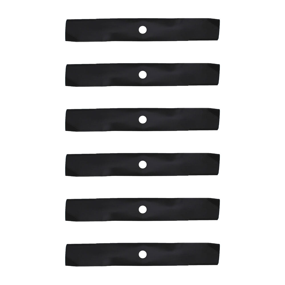 M115495 6 XHT HD Blades Fits John Deere 48" GT242 GT262 275 325 335 345 425 445
