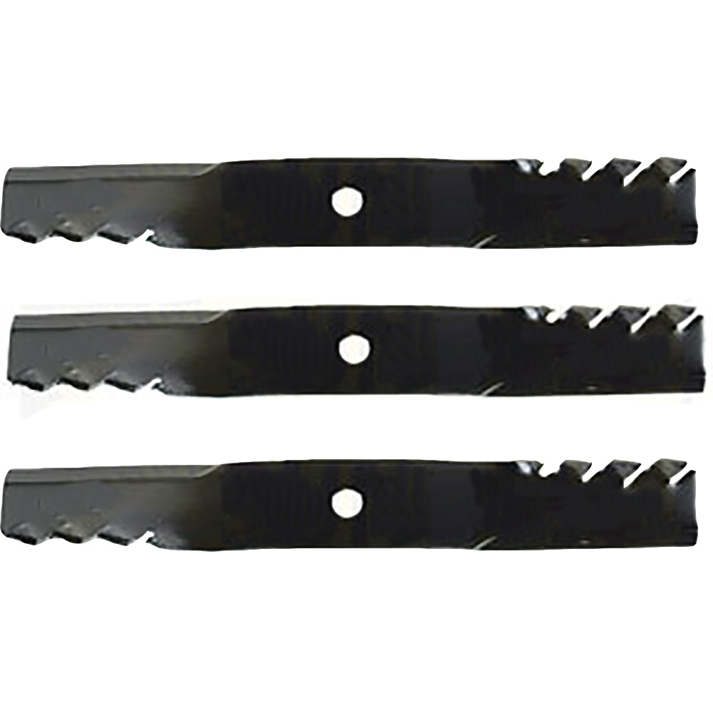 set of 3 Fits John Deere 54" mower mulching Predator blades M143520 M145516