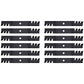 (12) Toothed Mower Blades Fits John Deere ZTrak Z525E Z535M Z540M Z375R M143520