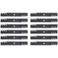 (12) Toothed Mower Blades Fits John Deere ZTrak Z525E Z535M Z540M Z375R M143520
