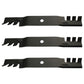 3 Blades Fits John Deere 54C X465 X475 X485 X495 Z425 Z445 MIU11251