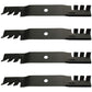 (4) Toothed Mower Blades Fits John Deere ZTrak Z525E Z535M Z540M Z375R M143520