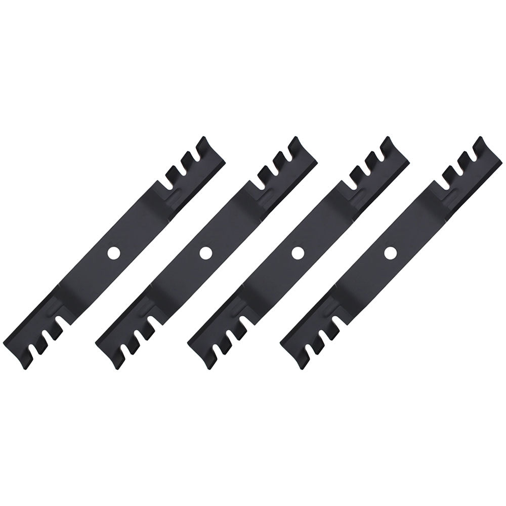 (4) Toothed Mower Blades Fits John Deere ZTrak Z525E Z535M Z540M Z375R M143520
