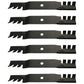 6PK Blades Fits John Deere 54C X465 X475 X485 X495 Z425 Z445 396-719