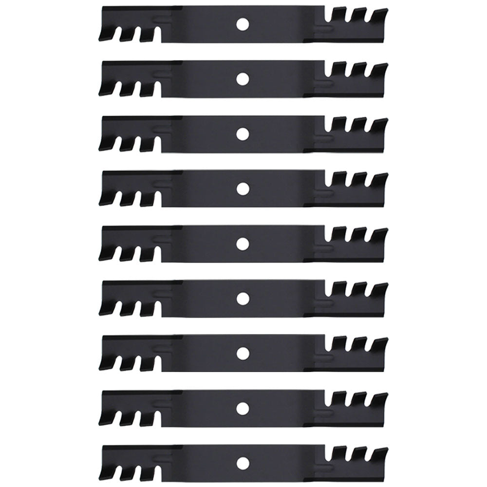 (9) Toothed Mower Blades Fits John Deere ZTrak Z525E Z535M Z540M Z375R M143520