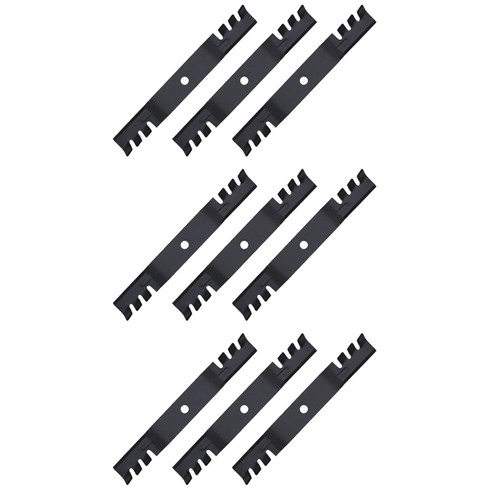 (9) Toothed Mower Blades Fits John Deere ZTrak Z525E Z535M Z540M Z375R M143520