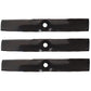 Qty 3: 16-1/2" Mulching Mower Blades Fits John Deere Replaces M111522