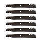 (6) Toothed Mower Blades for 48" Deck Fits John Deere GX21784 GX21786 GY20852
